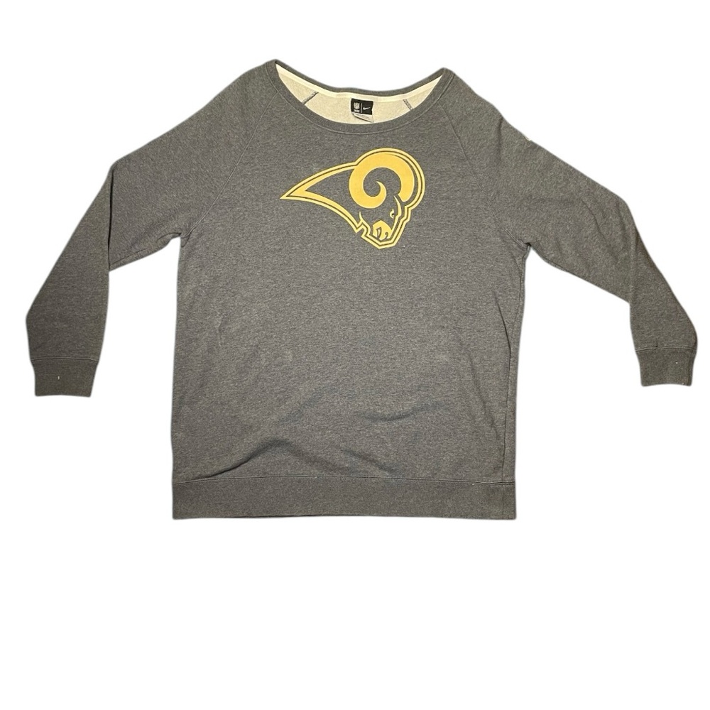Los Angeles Rams Sweatshirt Women’s Large Nike NFL Team Apparel Terry Blue
